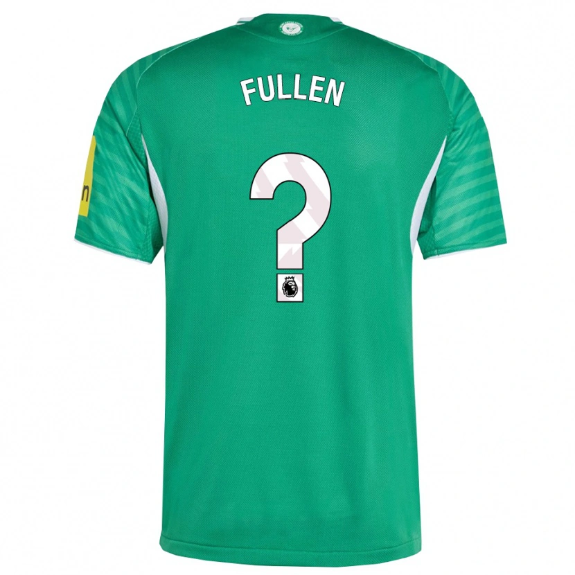 Danxen Kinderen Ethan Fullen #0 Groen Wit Uitshirt Uittenue 2025/26 T-Shirt