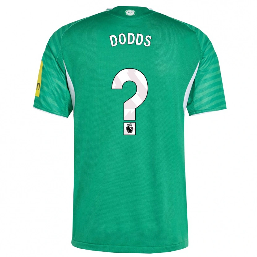 Danxen Kinderen Archie Dodds #0 Groen Wit Uitshirt Uittenue 2025/26 T-Shirt
