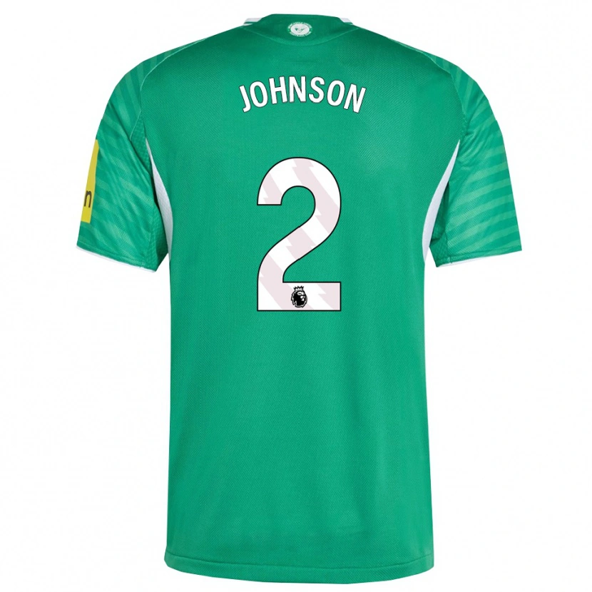 Danxen Kinderen Henry Johnson #2 Groen Wit Uitshirt Uittenue 2025/26 T-Shirt
