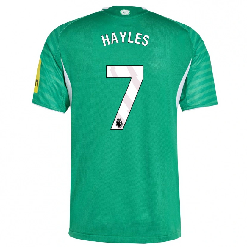 Danxen Kinderen Shania Hayles #7 Groen Wit Uitshirt Uittenue 2025/26 T-Shirt