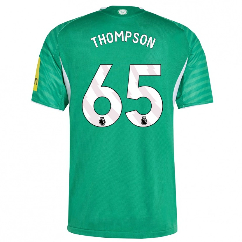 Danxen Kinderen Ciaran Thompson #65 Groen Wit Uitshirt Uittenue 2025/26 T-Shirt