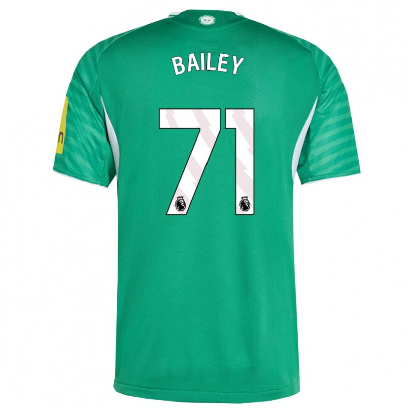 Danxen Kinderen Scott Bailey #71 Groen Wit Uitshirt Uittenue 2025/26 T-Shirt