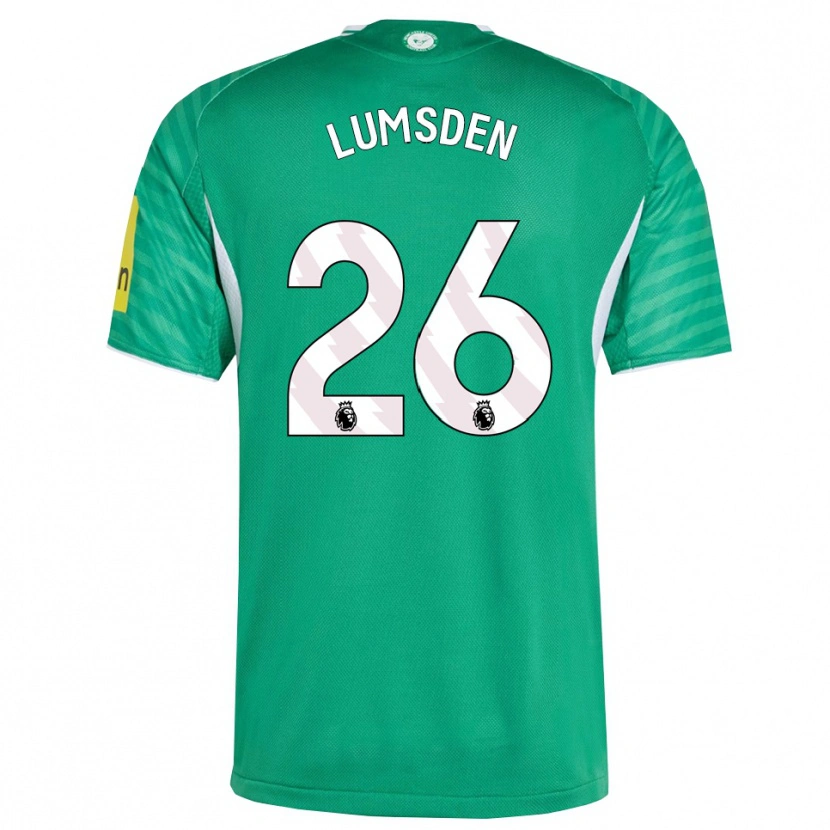 Danxen Kinderen Beth Lumsden #26 Groen Wit Uitshirt Uittenue 2025/26 T-Shirt