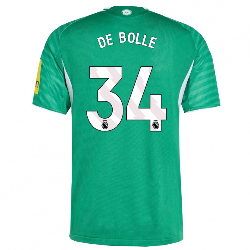 Danxen Kinderen Lucas De Bolle #34 Groen Wit Uitshirt Uittenue 2025/26 T-Shirt