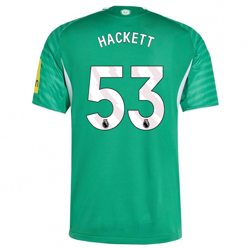 Danxen Kinderen Jordan Hackett #53 Groen Wit Uitshirt Uittenue 2025/26 T-Shirt