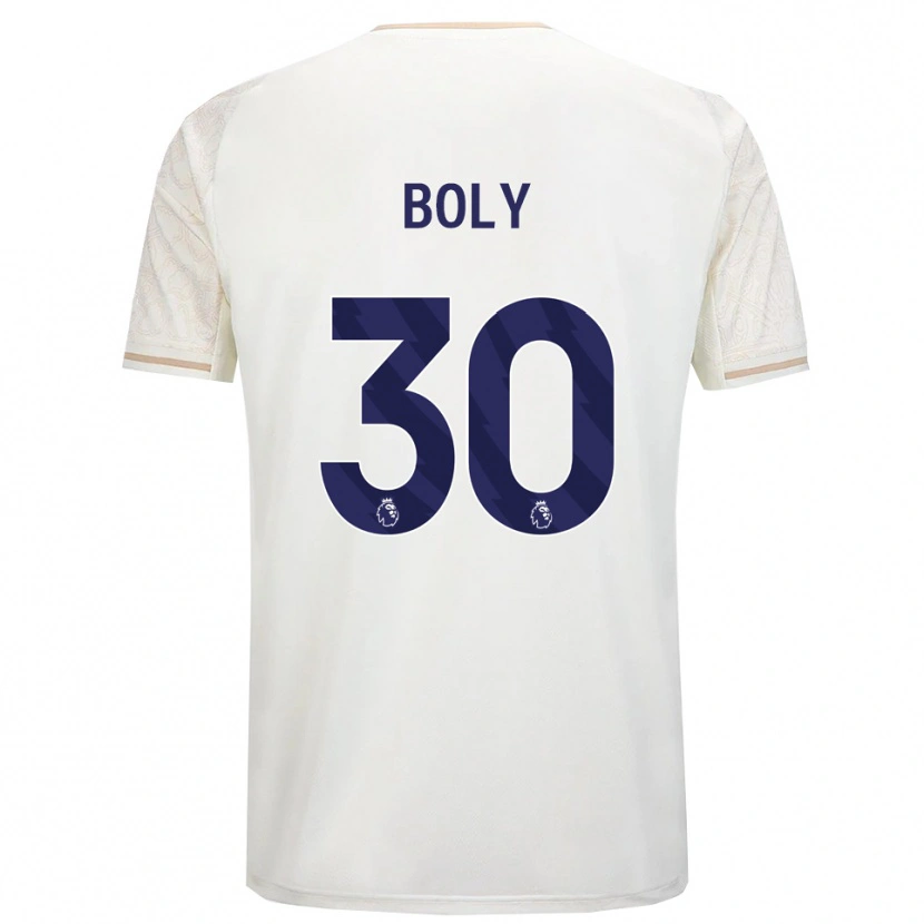 Danxen Kinderen Willy Boly #30 Gebroken Wit Zwart Uitshirt Uittenue 2025/26 T-Shirt