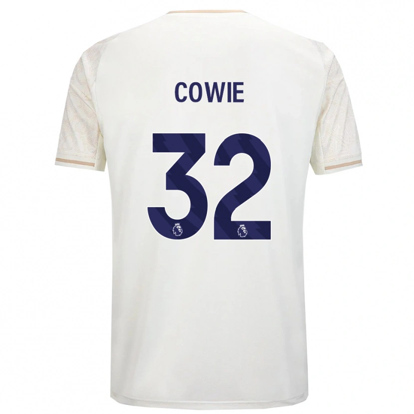 Danxen Kinderen Abi Cowie #32 Gebroken Wit Zwart Uitshirt Uittenue 2025/26 T-Shirt