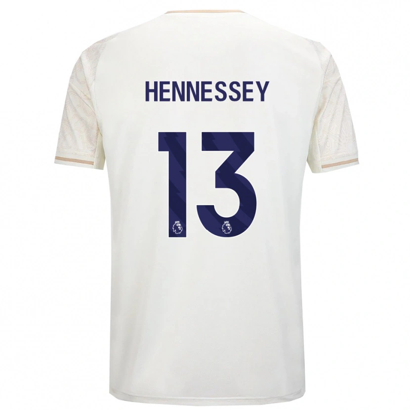 Danxen Kinderen Wayne Hennessey #13 Gebroken Wit Zwart Uitshirt Uittenue 2025/26 T-Shirt