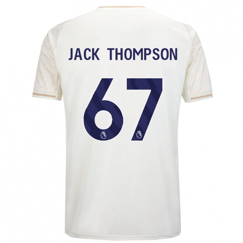 Danxen Kinderen Jack Thompson #67 Gebroken Wit Zwart Uitshirt Uittenue 2025/26 T-Shirt