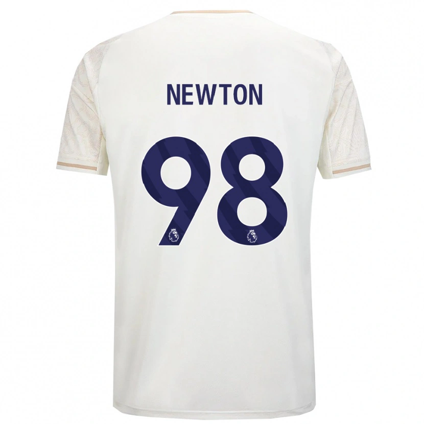 Danxen Kinderen Jamie Newton #98 Gebroken Wit Zwart Uitshirt Uittenue 2025/26 T-Shirt