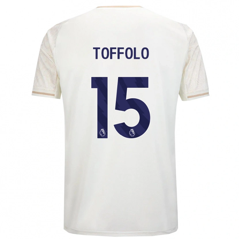 Danxen Kinderen Harry Toffolo #15 Gebroken Wit Zwart Uitshirt Uittenue 2025/26 T-Shirt