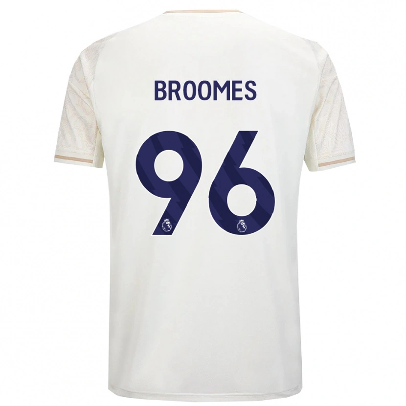 Danxen Kinderen Ethan Broomes #96 Gebroken Wit Zwart Uitshirt Uittenue 2025/26 T-Shirt