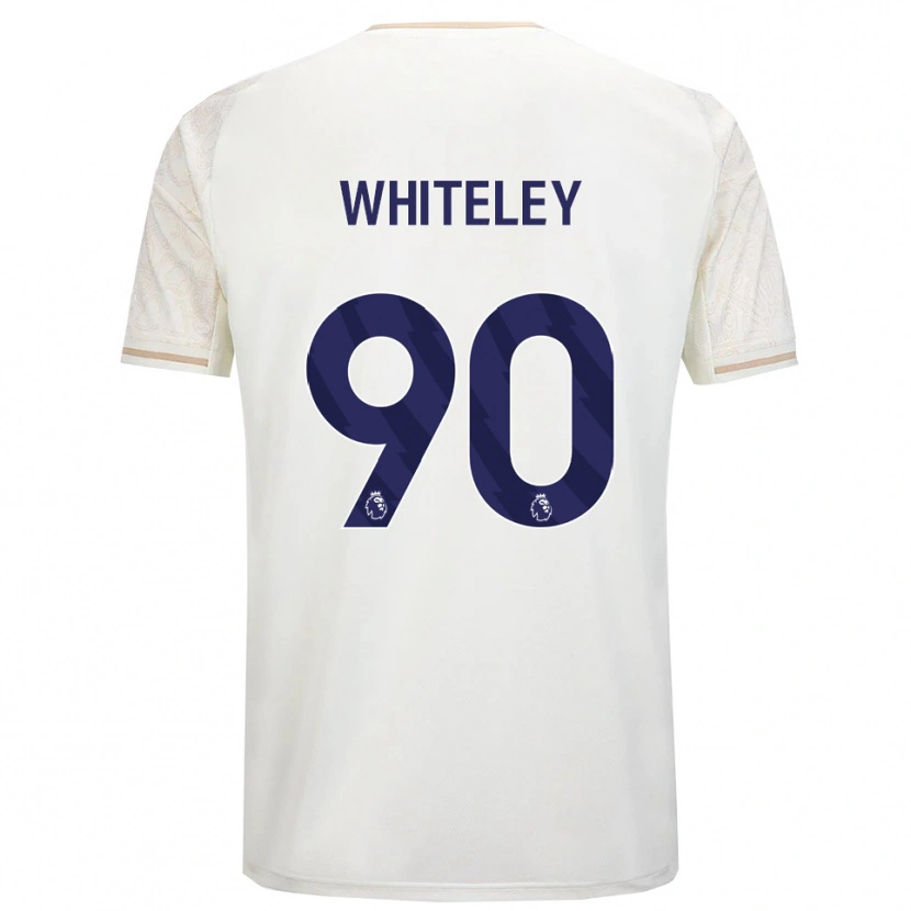 Danxen Kinderen Jonathan Whiteley #90 Gebroken Wit Zwart Uitshirt Uittenue 2025/26 T-Shirt