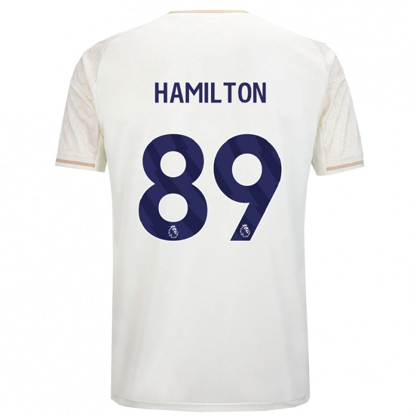 Danxen Kinderen Scott Hamilton #89 Gebroken Wit Zwart Uitshirt Uittenue 2025/26 T-Shirt