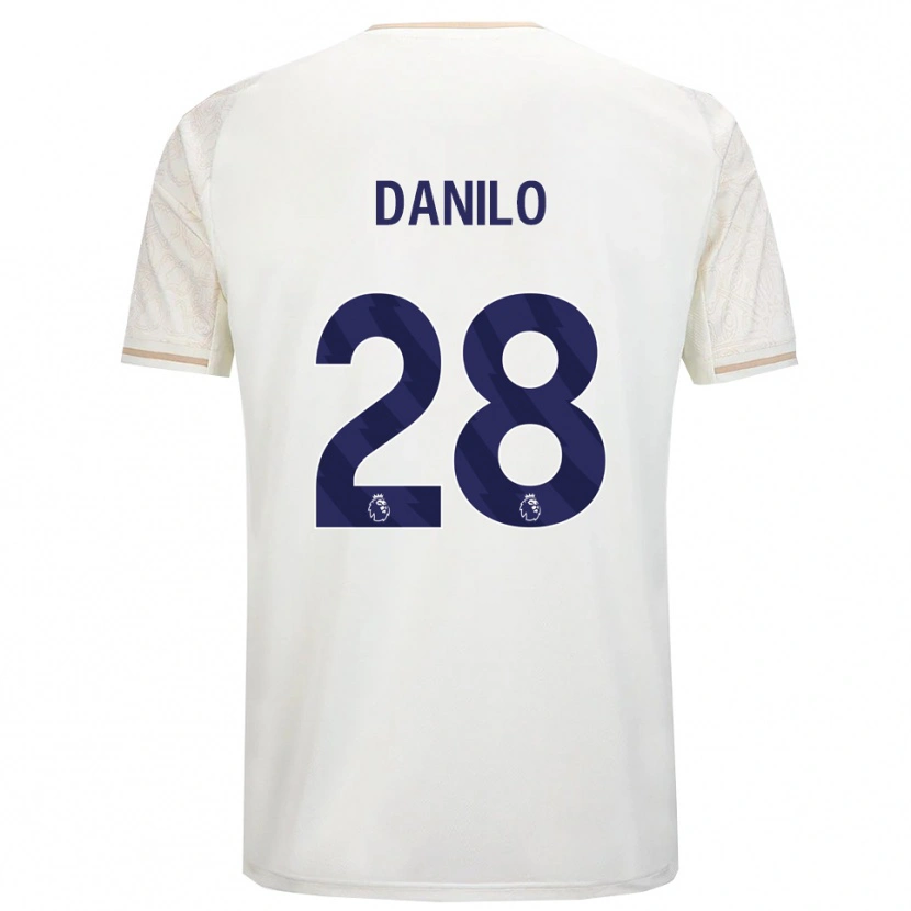 Danxen Kinderen Danilo #28 Gebroken Wit Zwart Uitshirt Uittenue 2025/26 T-Shirt