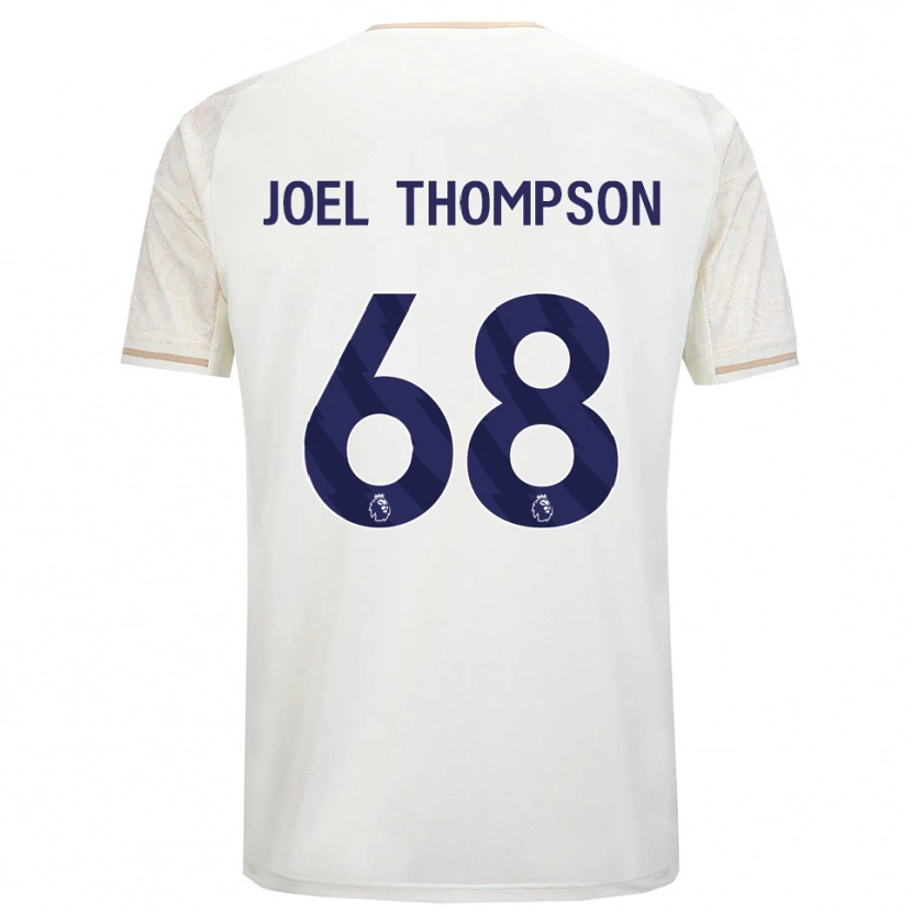 Danxen Kinderen Joel Thompson #68 Gebroken Wit Zwart Uitshirt Uittenue 2025/26 T-Shirt