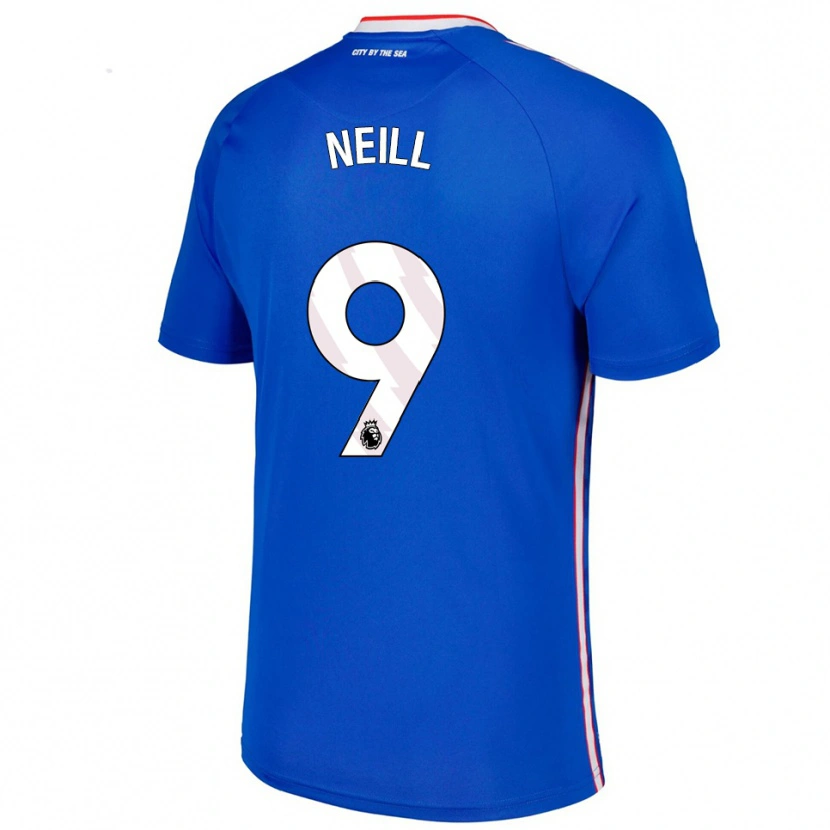 Danxen Kinderen Marcus Neill #9 Blauw Wit Uitshirt Uittenue 2025/26 T-Shirt