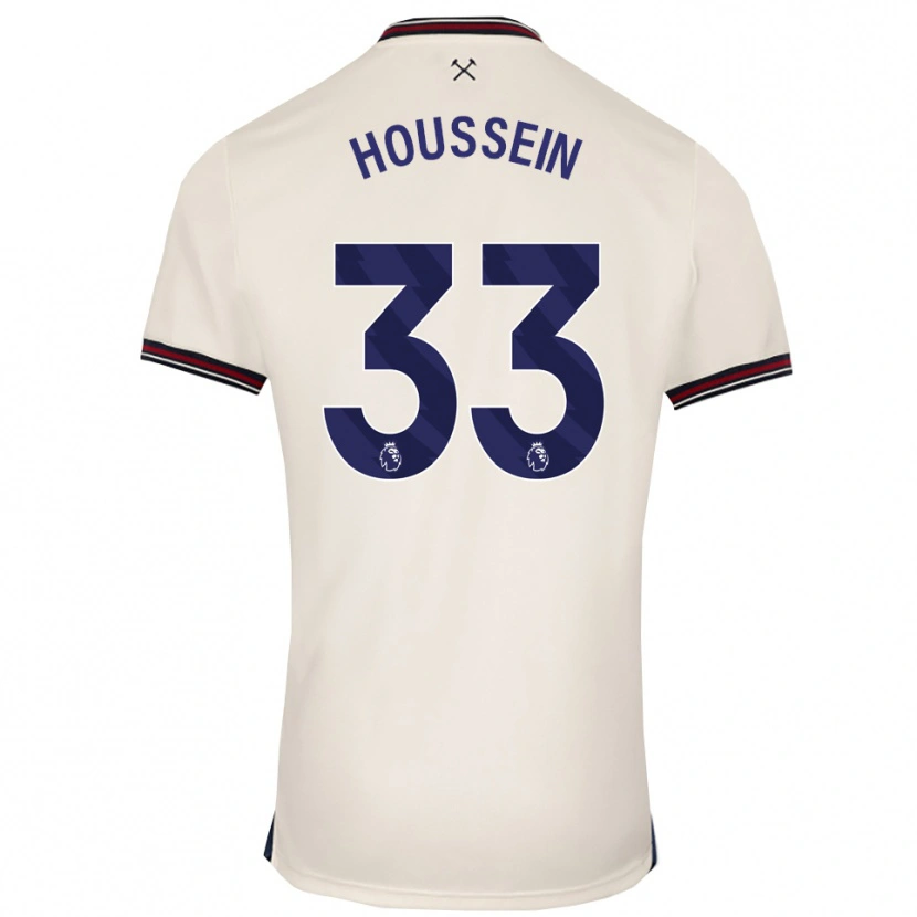 Danxen Kinderen Halle Houssein #33 Gebroken Wit Uitshirt Uittenue 2025/26 T-Shirt