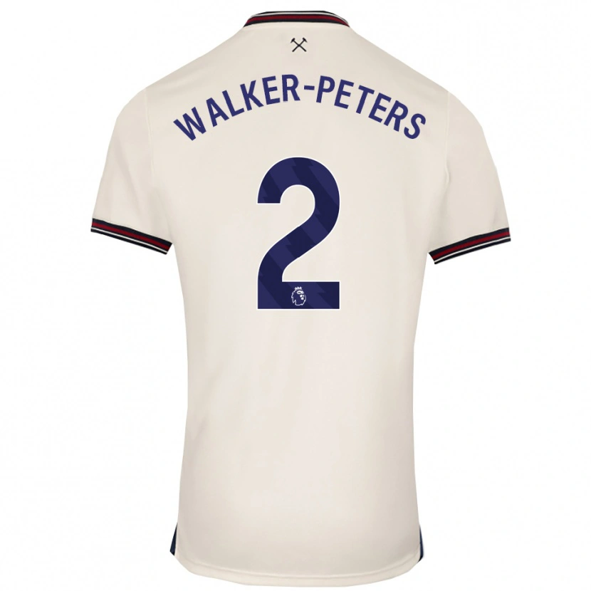 Danxen Kinderen Kyle Walker-Peters #2 Gebroken Wit Uitshirt Uittenue 2025/26 T-Shirt