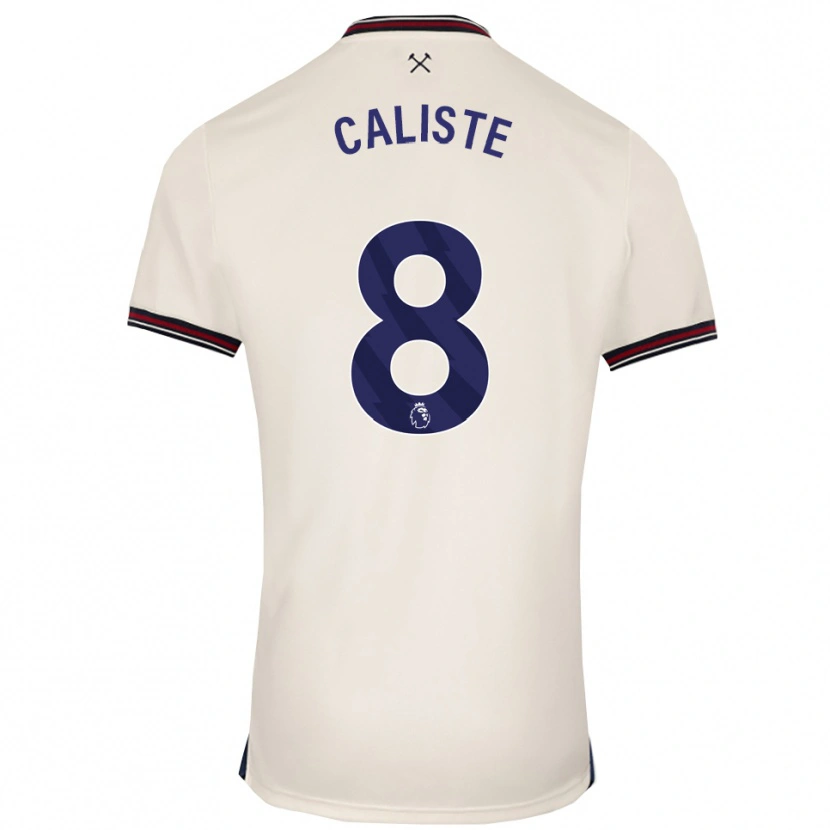 Danxen Kinderen Gabriel Caliste #8 Gebroken Wit Uitshirt Uittenue 2025/26 T-Shirt