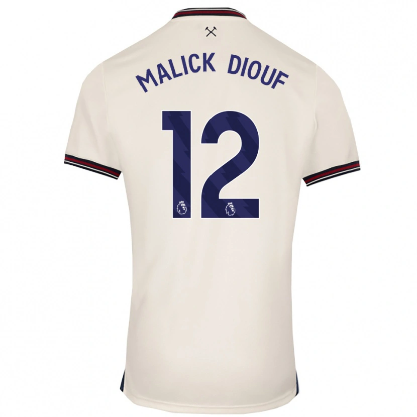 Danxen Kinderen El Hadji Malick Diouf #12 Gebroken Wit Uitshirt Uittenue 2025/26 T-Shirt