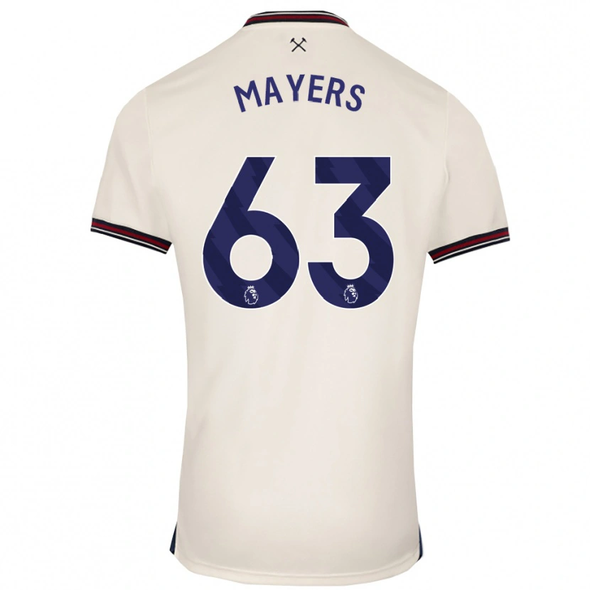 Danxen Kinderen Ezra Mayers #63 Gebroken Wit Uitshirt Uittenue 2025/26 T-Shirt