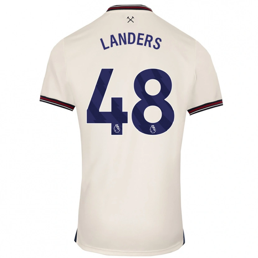 Danxen Kinderen Josh Landers #48 Gebroken Wit Uitshirt Uittenue 2025/26 T-Shirt