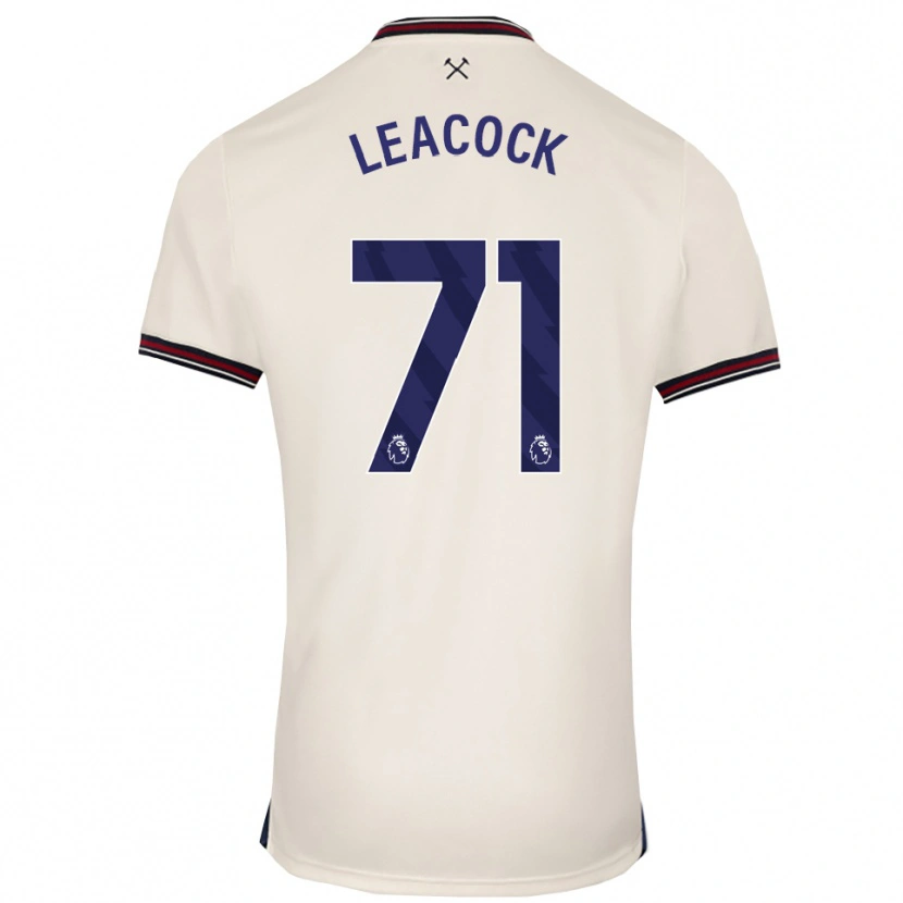 Danxen Kinderen Callum Leacock #71 Gebroken Wit Uitshirt Uittenue 2025/26 T-Shirt