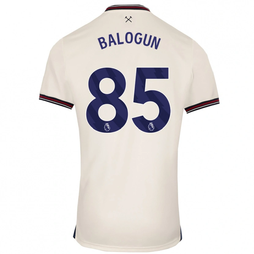 Danxen Kinderen Majid Balogun #85 Gebroken Wit Uitshirt Uittenue 2025/26 T-Shirt