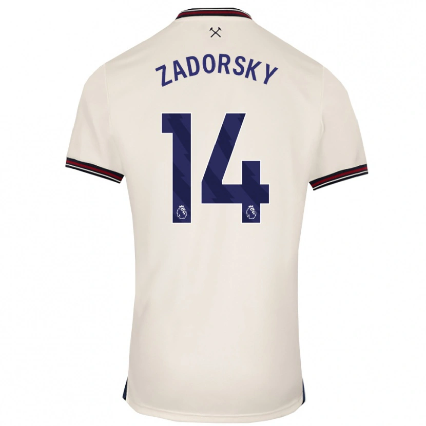 Danxen Kinderen Shelina Zadorsky #14 Gebroken Wit Uitshirt Uittenue 2025/26 T-Shirt