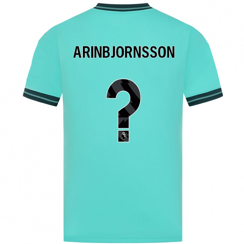 Danxen Kinderen Palmi Arinbjornsson #0 Hemelsblauw Groen Uitshirt Uittenue 2025/26 T-Shirt