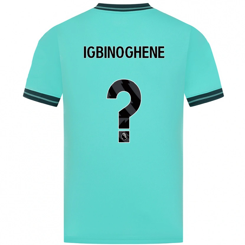 Danxen Kinderen Testimony Igbinoghene #0 Hemelsblauw Groen Uitshirt Uittenue 2025/26 T-Shirt