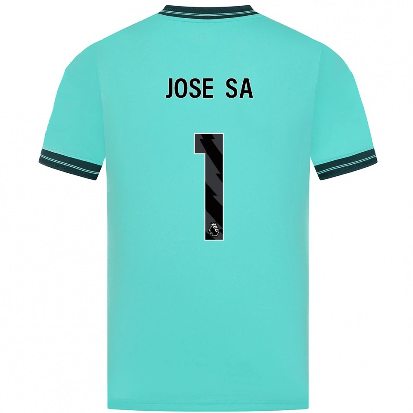 Danxen Kinderen José Sá #1 Hemelsblauw Groen Uitshirt Uittenue 2025/26 T-Shirt