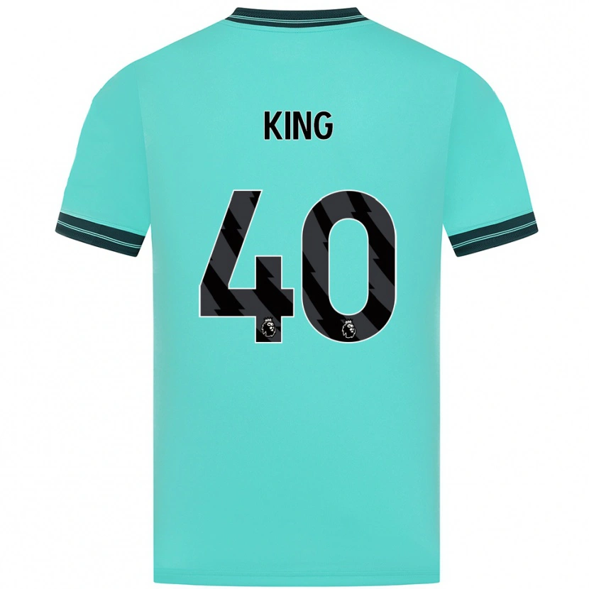 Danxen Kinderen Tom King #40 Hemelsblauw Groen Uitshirt Uittenue 2025/26 T-Shirt