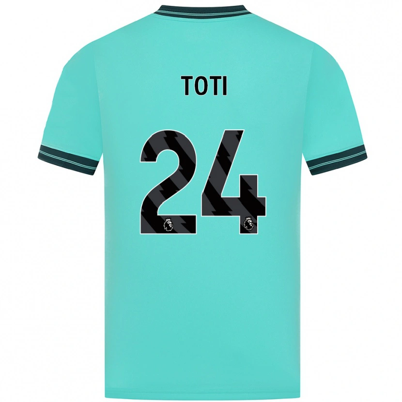 Danxen Kinderen Toti #24 Hemelsblauw Groen Uitshirt Uittenue 2025/26 T-Shirt