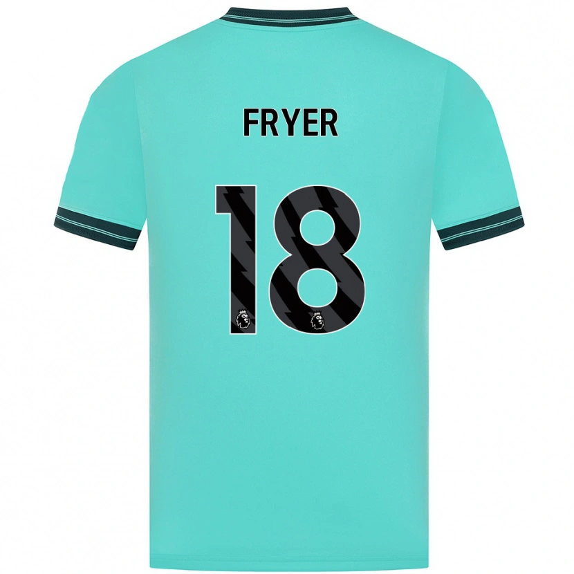 Danxen Kinderen Hannah Fryer #18 Hemelsblauw Groen Uitshirt Uittenue 2025/26 T-Shirt