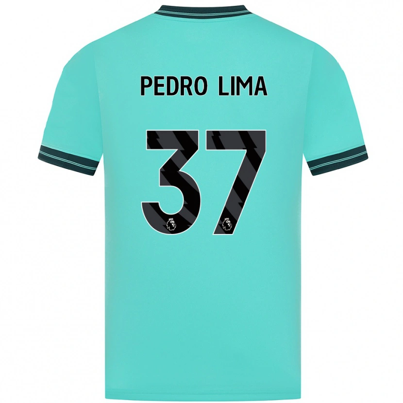 Danxen Kinderen Pedro Lima #37 Hemelsblauw Groen Uitshirt Uittenue 2025/26 T-Shirt