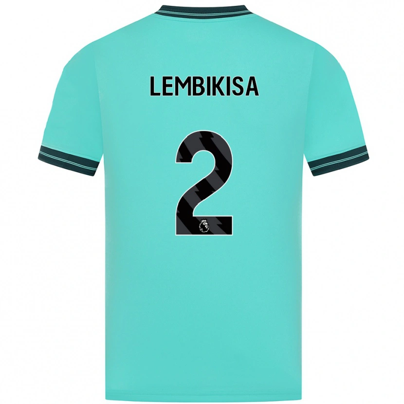 Danxen Kinderen Dexter Lembikisa #2 Hemelsblauw Groen Uitshirt Uittenue 2025/26 T-Shirt