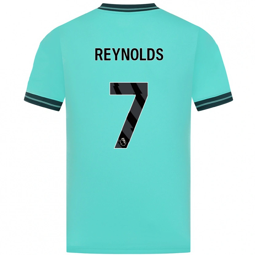Danxen Kinderen Fabian Reynolds #7 Hemelsblauw Groen Uitshirt Uittenue 2025/26 T-Shirt