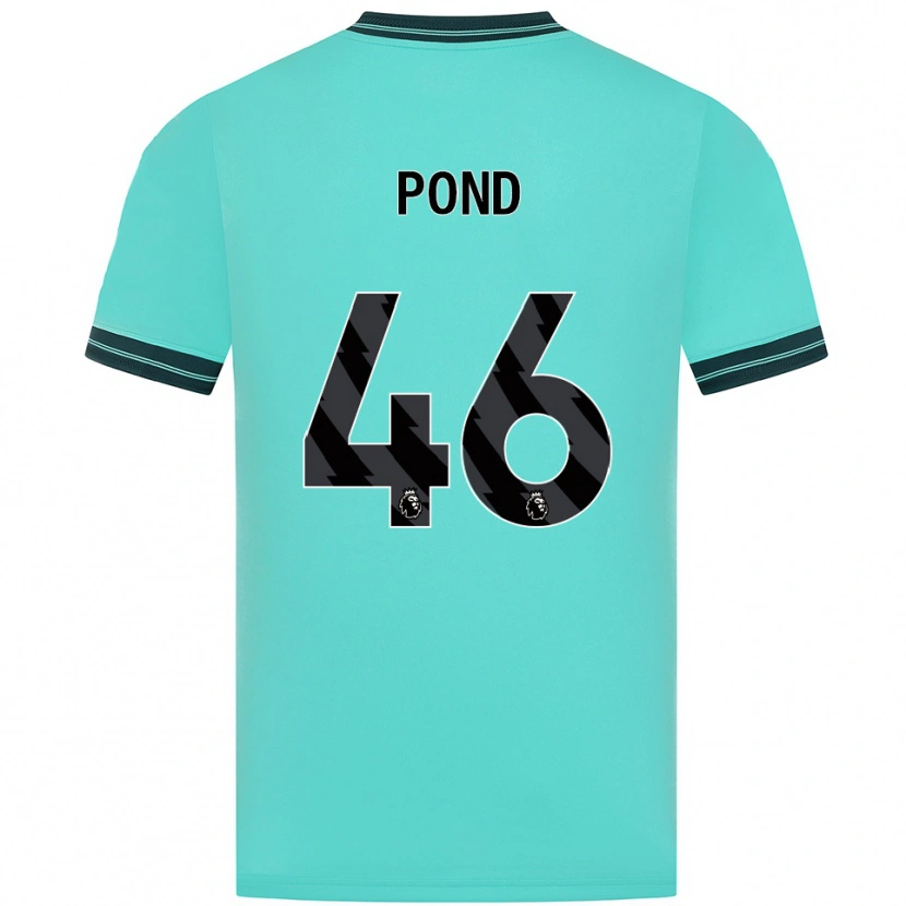 Danxen Kinderen Alfie Pond #46 Hemelsblauw Groen Uitshirt Uittenue 2025/26 T-Shirt