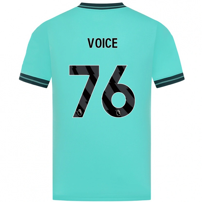 Danxen Kinderen Caden Voice #76 Hemelsblauw Groen Uitshirt Uittenue 2025/26 T-Shirt
