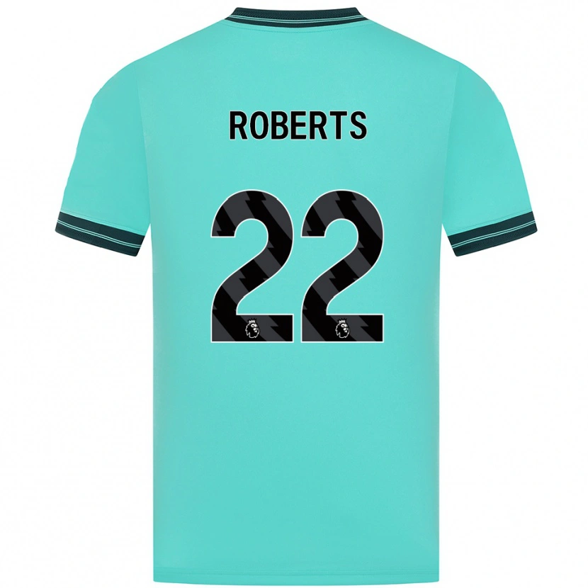Danxen Kinderen Beth Roberts #22 Hemelsblauw Groen Uitshirt Uittenue 2025/26 T-Shirt
