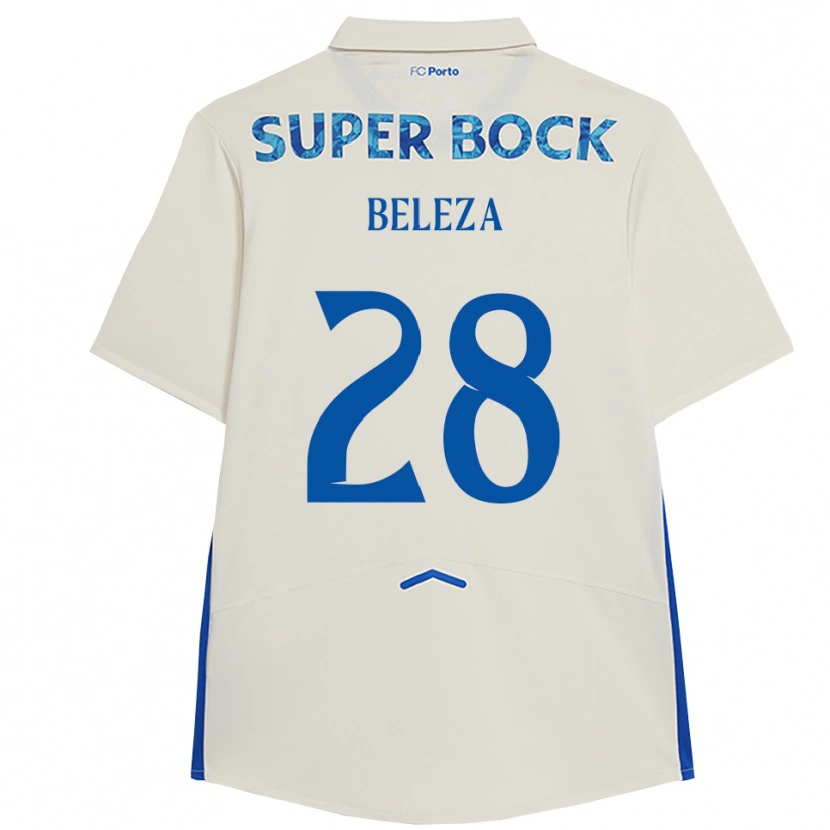 Danxen Kinderen Tatiana Beleza #28 Wit Blauw Thuisshirt Derde Tenue 2025/26 T-Shirt