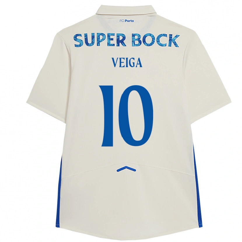 Danxen Kinderen Gabri Veiga #10 Wit Blauw Thuisshirt Derde Tenue 2025/26 T-Shirt