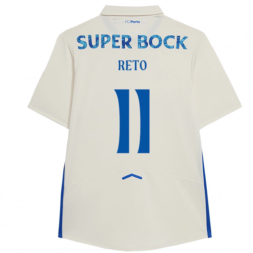 Danxen Kinderen Alice Reto #11 Wit Blauw Thuisshirt Derde Tenue 2025/26 T-Shirt