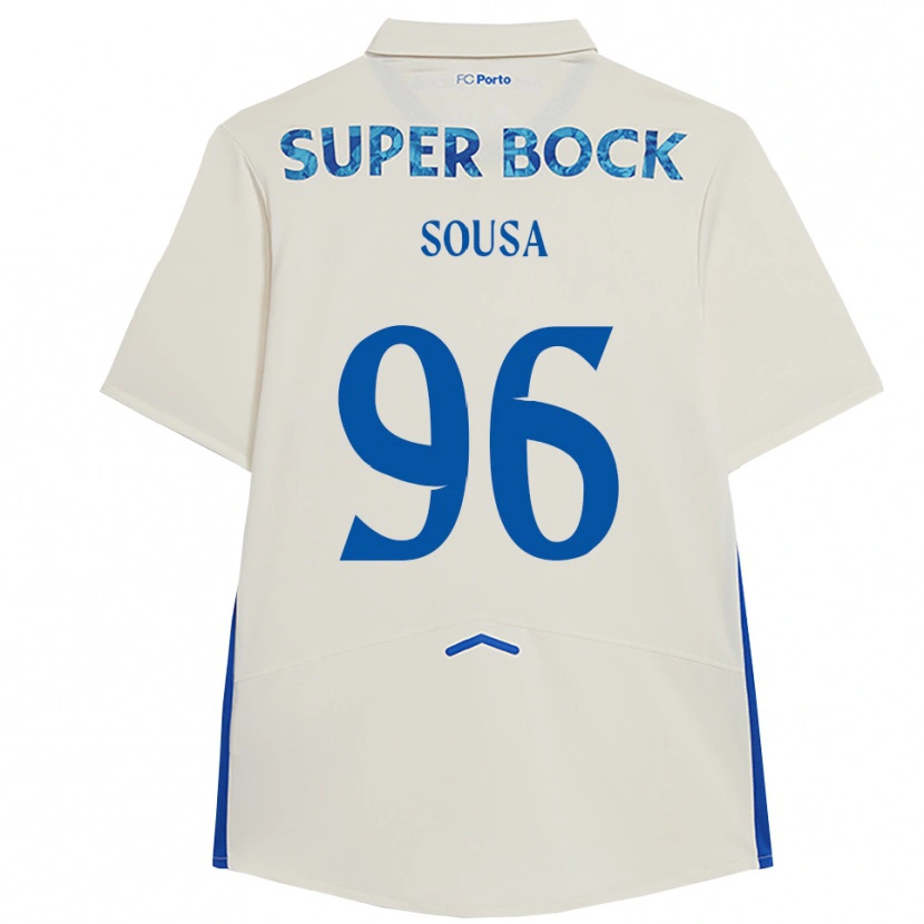 Danxen Kinderen Filipe Sousa #96 Wit Blauw Thuisshirt Derde Tenue 2025/26 T-Shirt