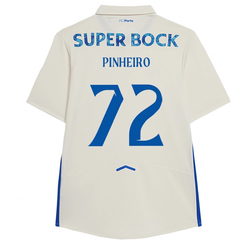 Danxen Kinderen Rodrigo Pinheiro #72 Wit Blauw Thuisshirt Derde Tenue 2025/26 T-Shirt