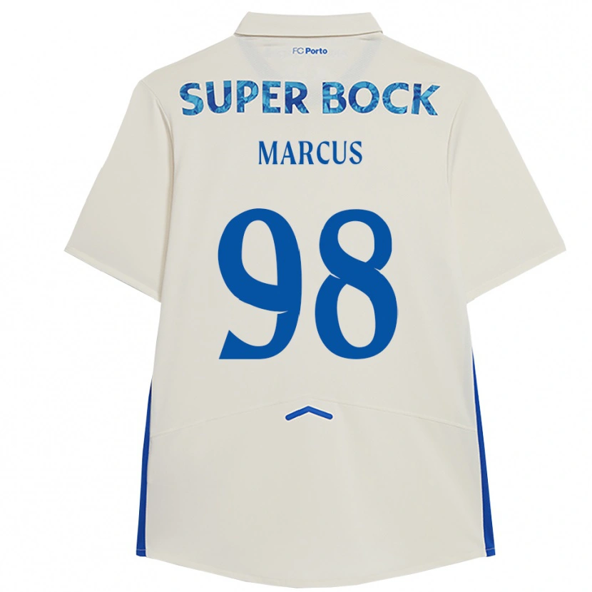 Danxen Kinderen Abraham Marcus #98 Wit Blauw Thuisshirt Derde Tenue 2025/26 T-Shirt