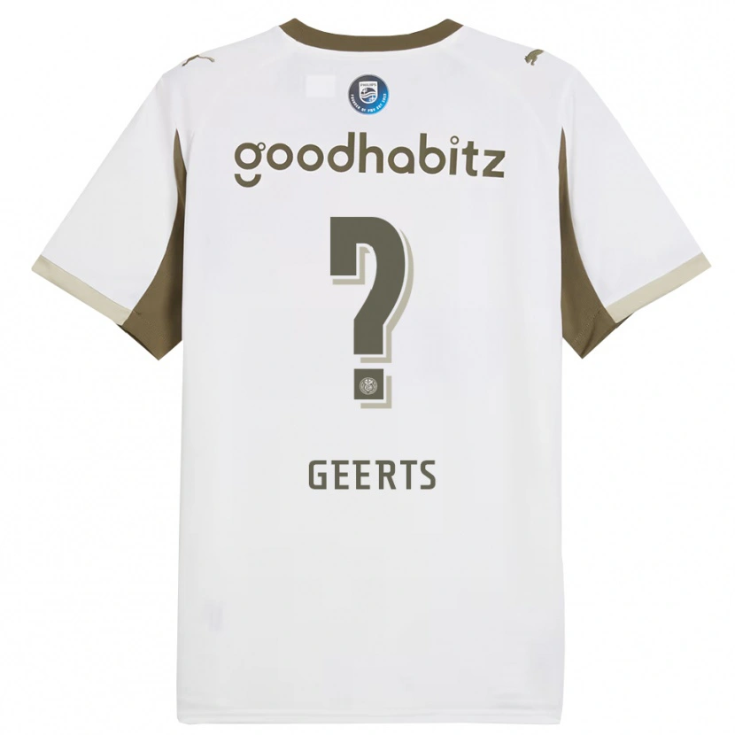 Danxen Kinderen Enzo Geerts #0 Wit Grijs Thuisshirt Derde Tenue 2025/26 T-Shirt