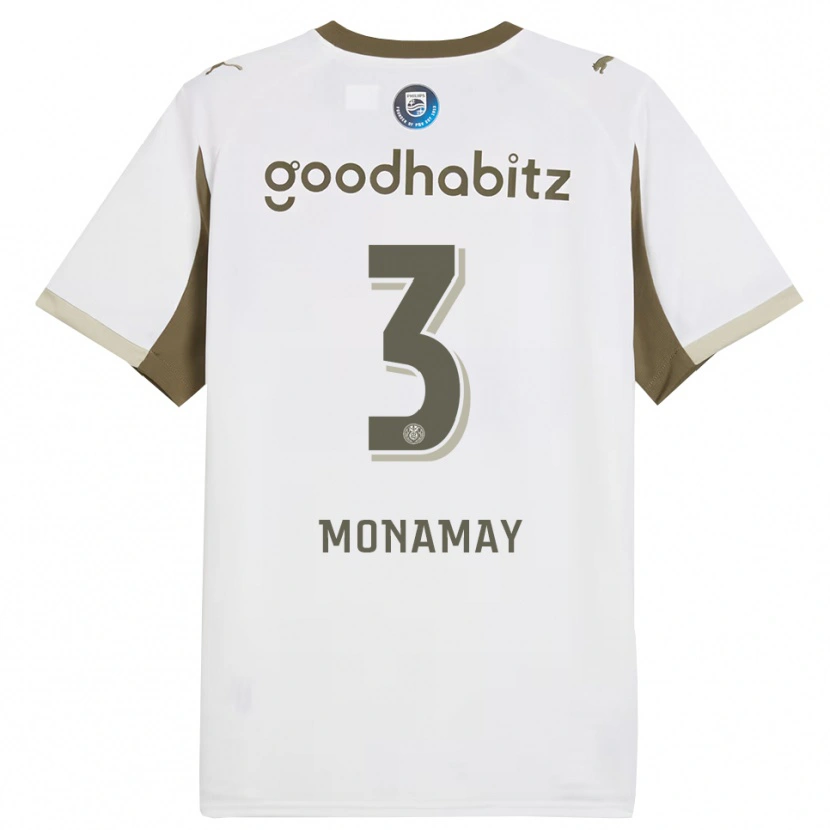 Danxen Kinderen Madi Monamay #3 Wit Grijs Thuisshirt Derde Tenue 2025/26 T-Shirt